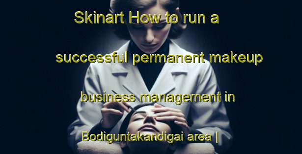 Skinart How to run a successful permanent makeup business management in Bodiguntakandigai area | PermanentmakeupTraining | PermanentmakeupClasses | SkinartTraining-India